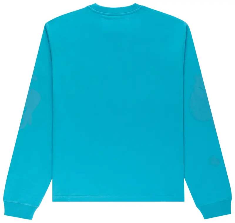 Sp5der Beluga Long-Sleeve Tee 'Ocean Blue'