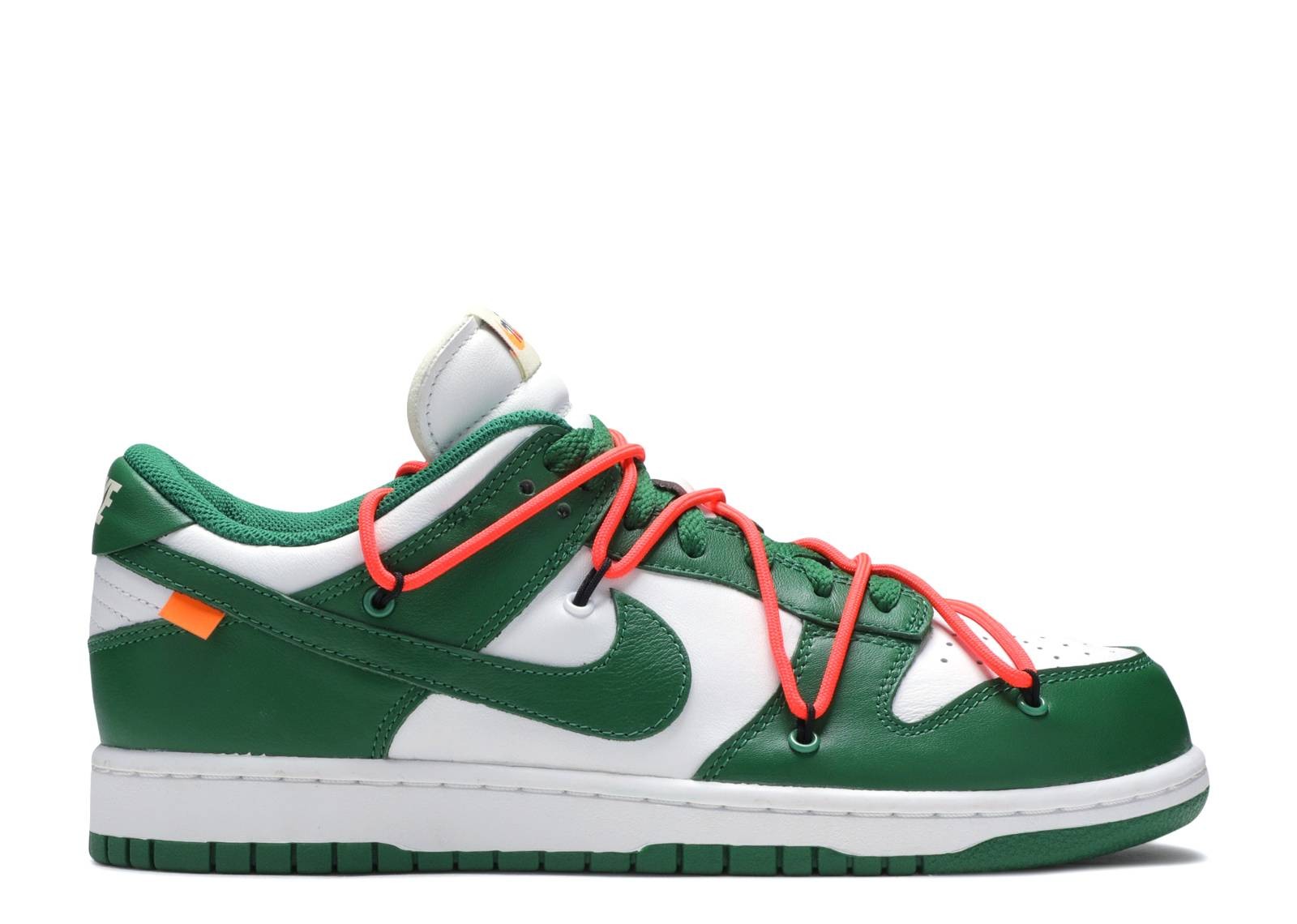 Off White X Dunk Low Pine Green