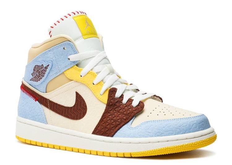 Jordan 1 Mid SE Fearless Maison Chateau Rouge