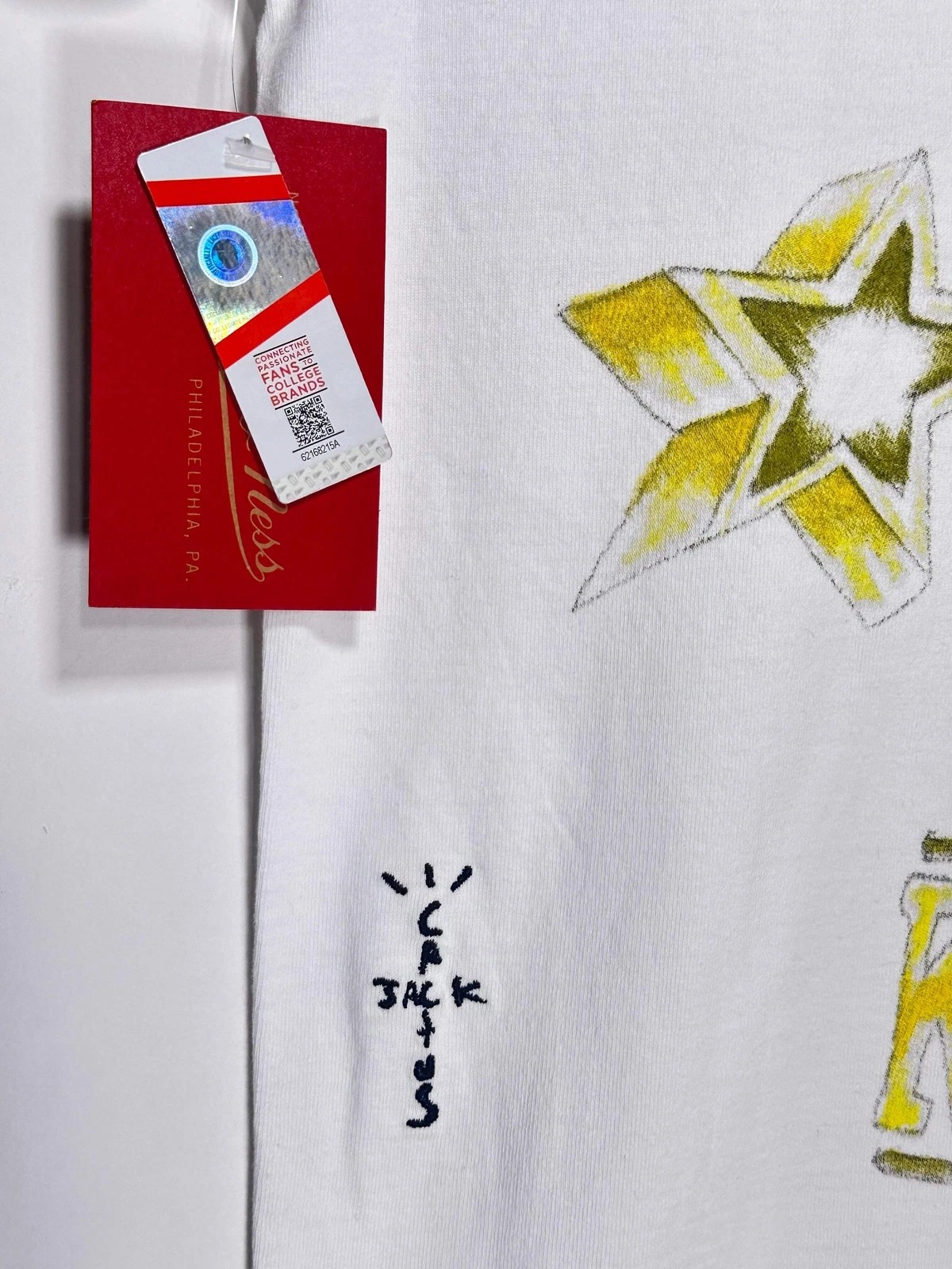 Travis Scott x Mitchell & Ness UCF Knights Hand-Drawn T-Shirt
