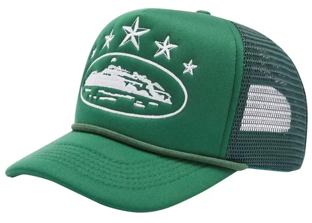 Corteiz 5 Starz Alcatraz Trucker 'Green'