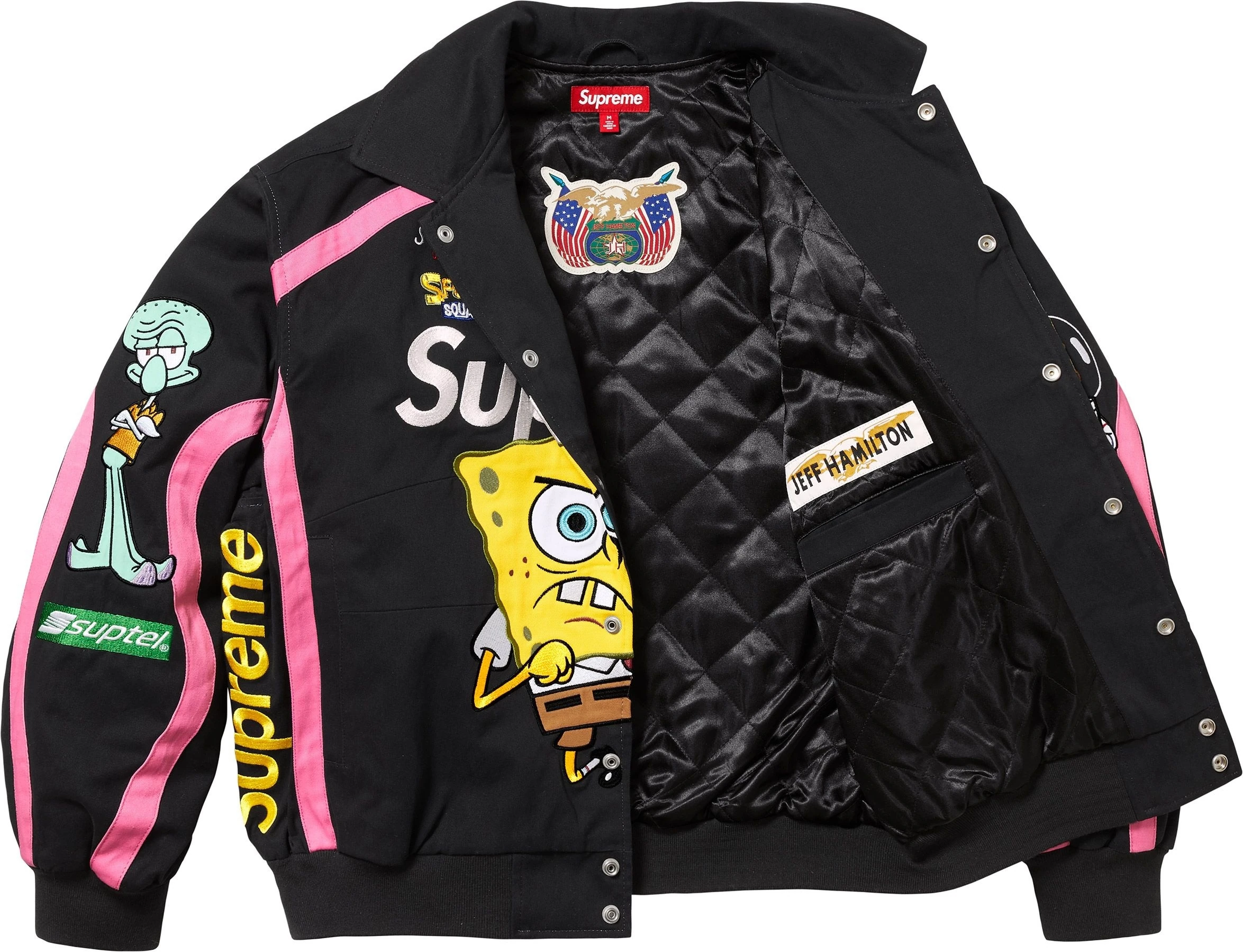 Supreme x Spongebob Jeff Hamilton Racing Jacket