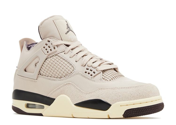 A Ma Maniere X Wmns Jordan 4 Retro Fossil Stone