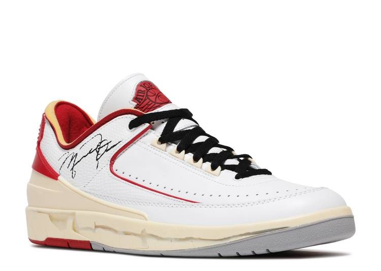 Off White X Air Jordan 2 Retro Low SP White Varsity Red