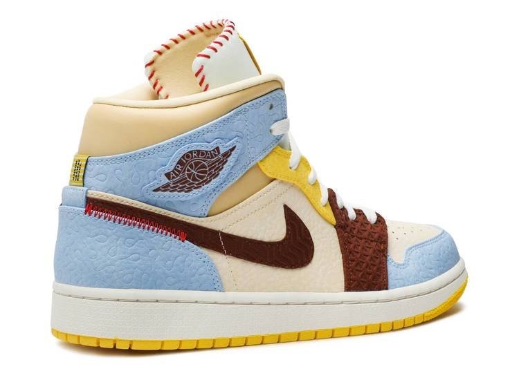 Jordan 1 Mid SE Fearless Maison Chateau Rouge