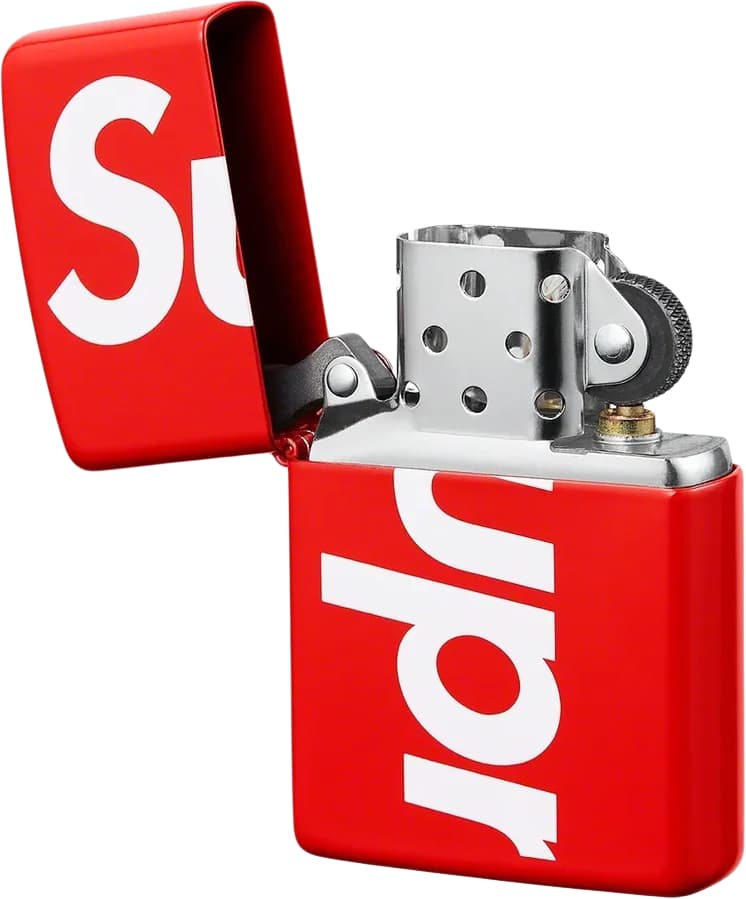 Supreme Logo Zippo Red