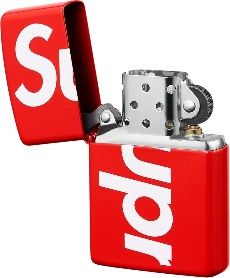 Supreme Logo Zippo Red