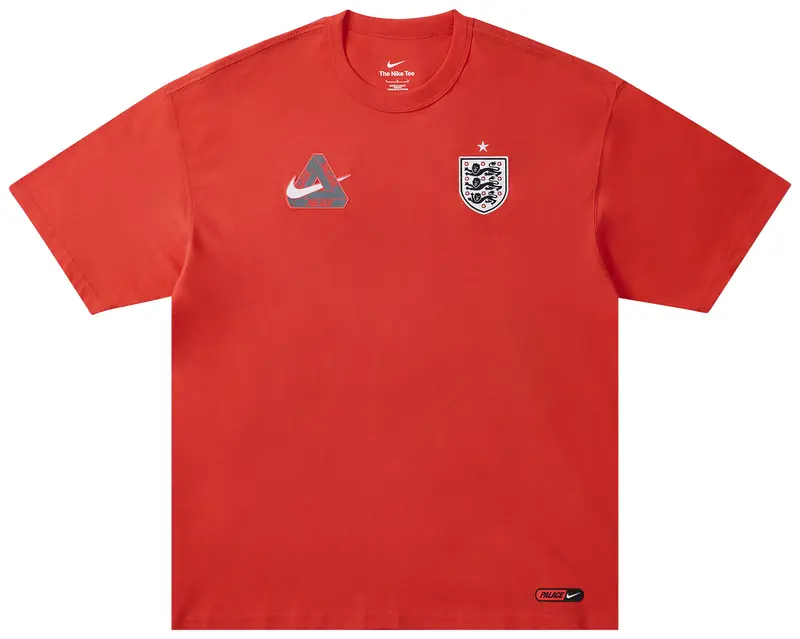 Palace x Nike England T-Shirt 'LT Crimson'