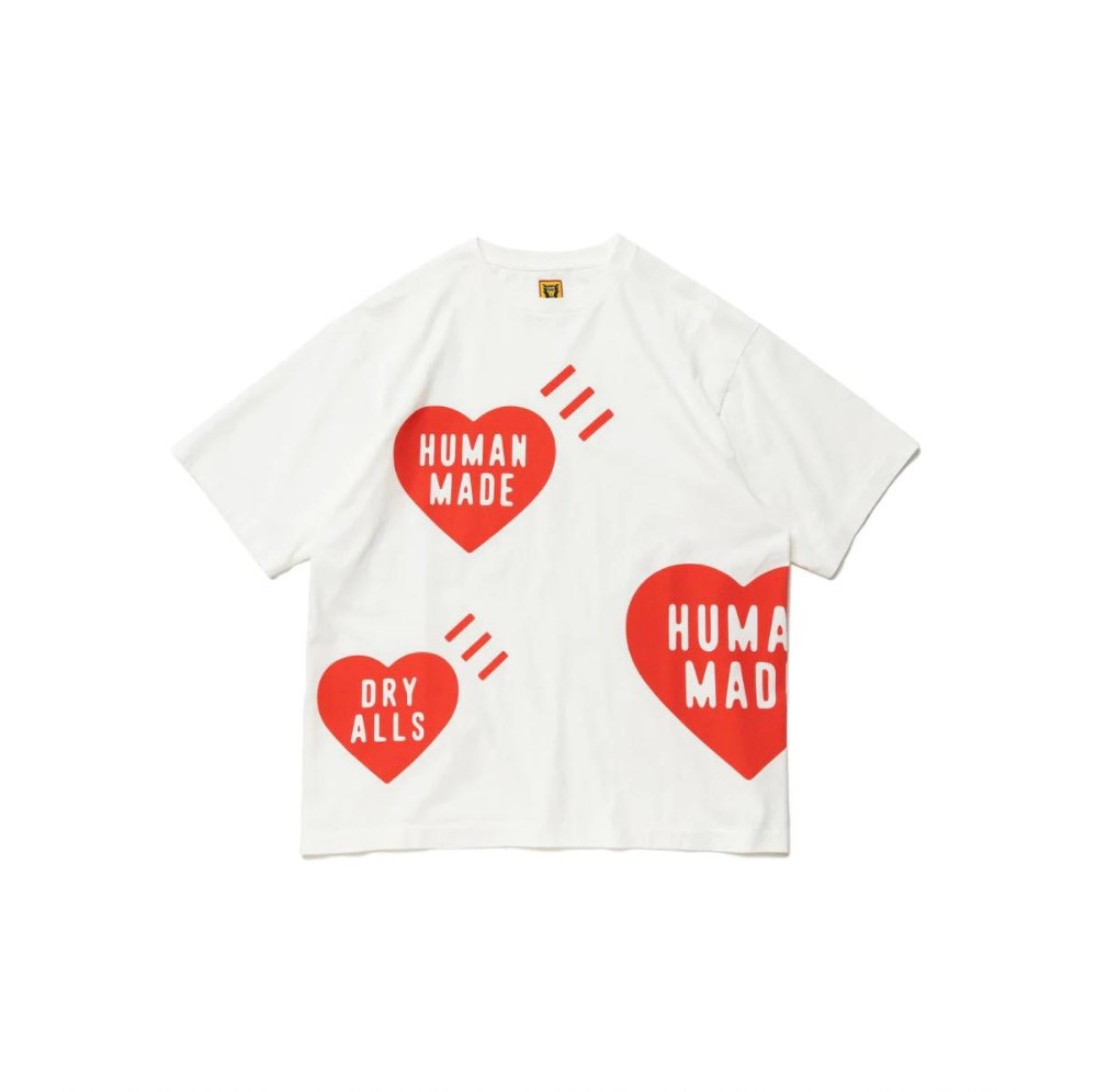 Human Made Big Heart T-Shirt White Red