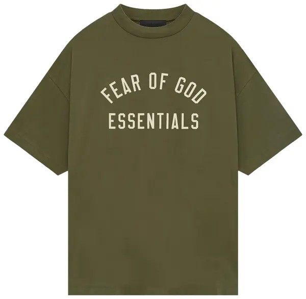 Fear Of God ESSENTIALS Jersey Crewneck Tee 'Military'