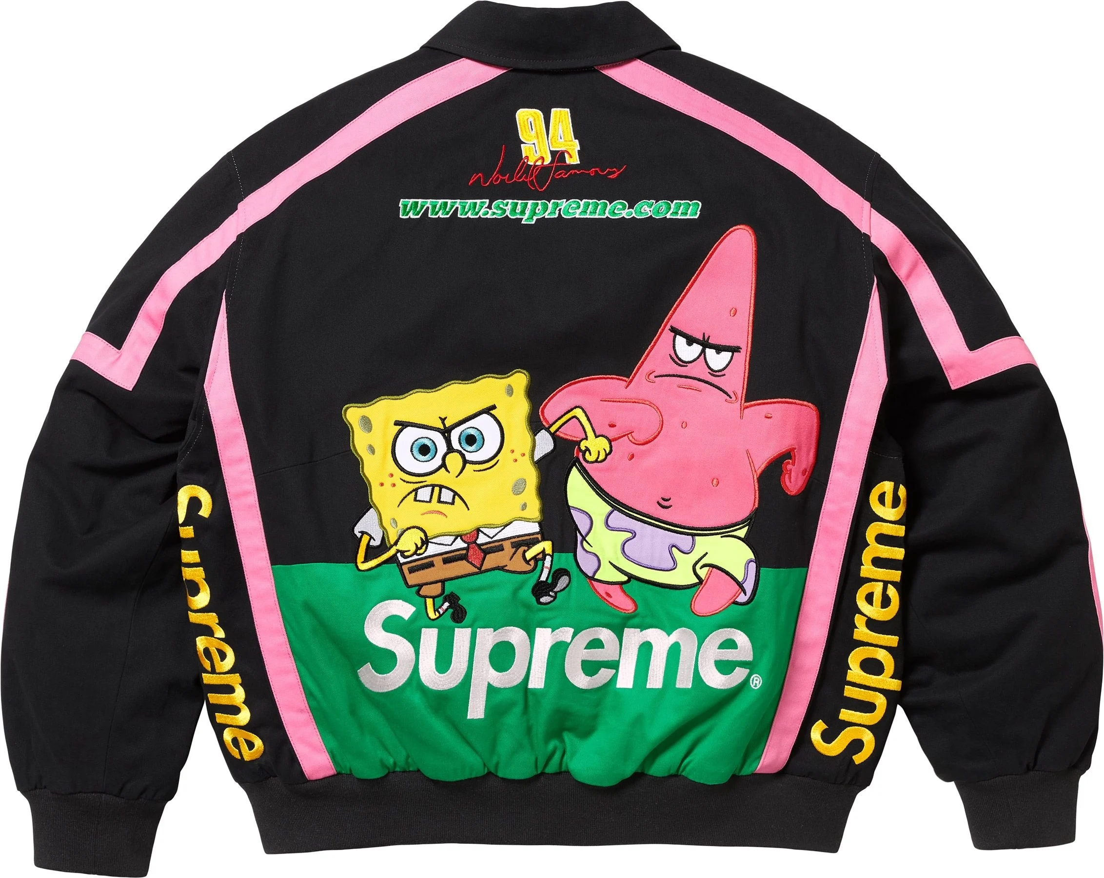 ウェア Supreme x SpongeBob Supreme x Spongebob Jeff Hamilton Racing Jacket
