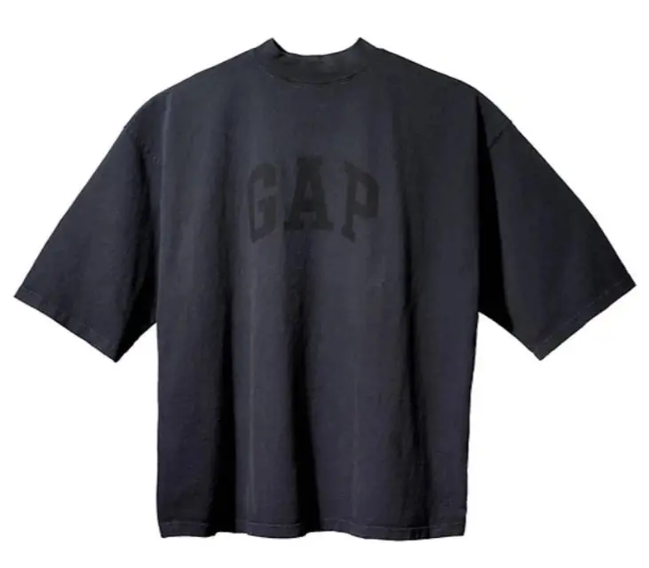 Yeezy Gap Engineered by Balenciaga Dove 3/4 Sleeve Tee 'Black'