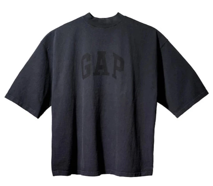 Yeezy Gap Engineered by Balenciaga Dove 3/4 Sleeve Tee 'Black'