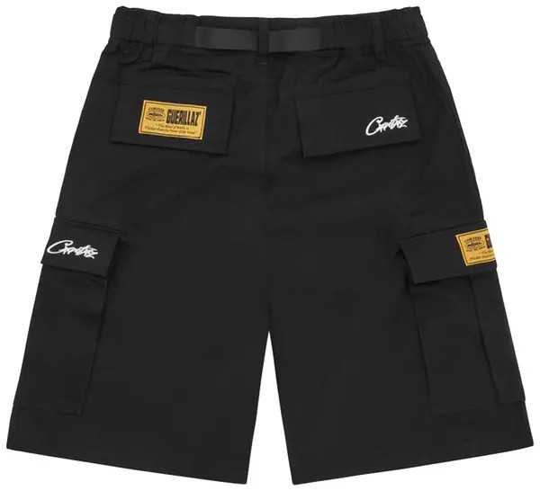Corteiz Alcatraz Cargo Shorts 'Black'