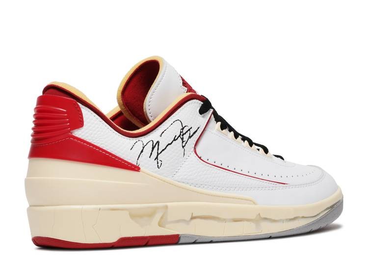 Off White X Air Jordan 2 Retro Low SP White Varsity Red