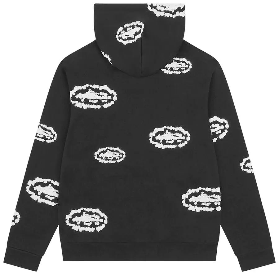 Denim Tears x Corteiz Cotton Wreath Zip Hoodie 'Black'