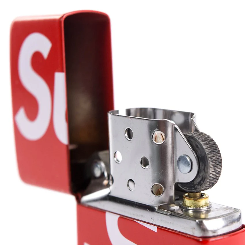 Supreme Logo Zippo Red