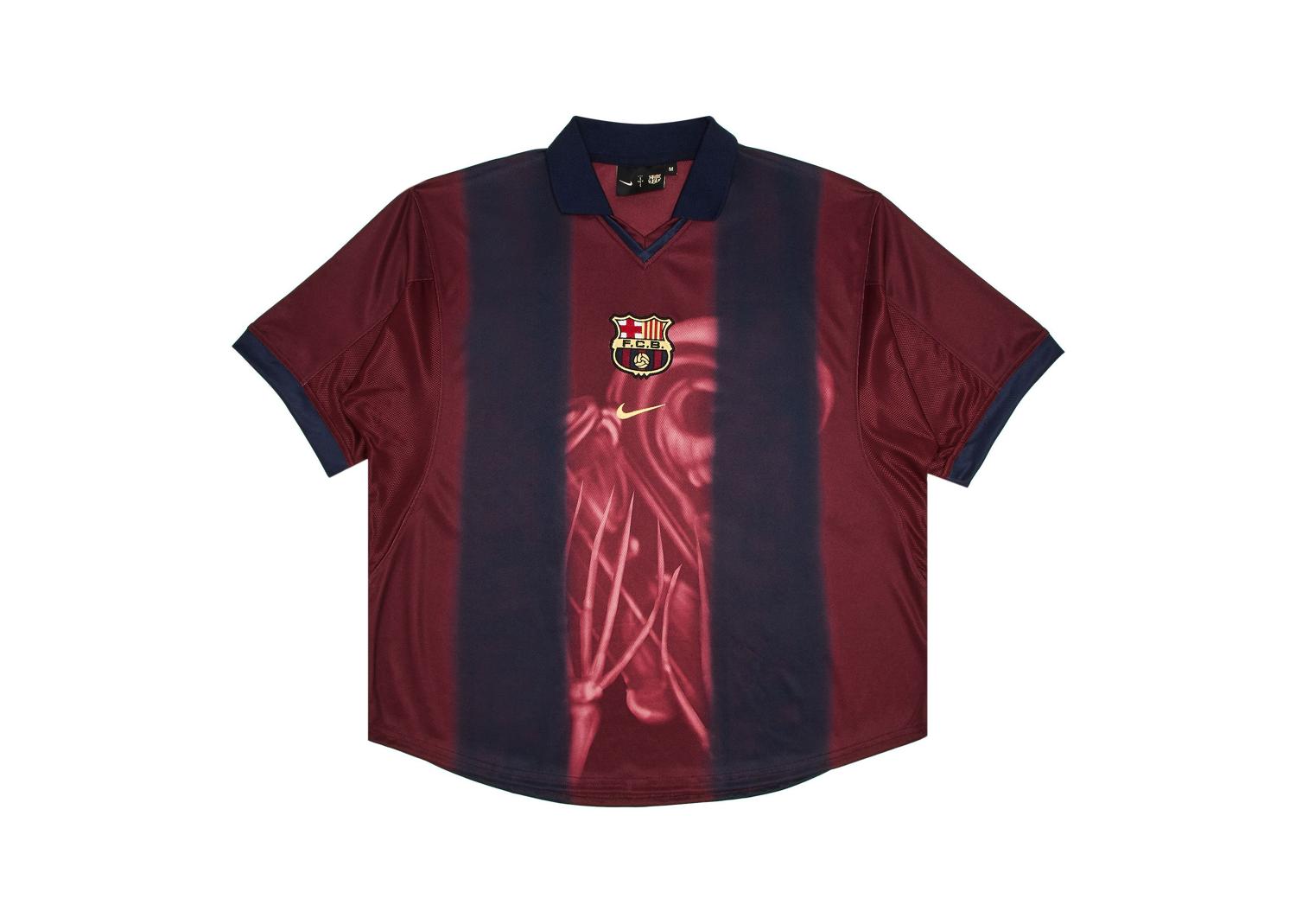 Travis Scott x Nike x FC Barcelona Retro 2000/01 Home Skeleton Jersey Multicolor