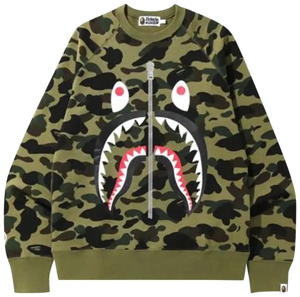 BAPE 1st Camo Shark Crewneck