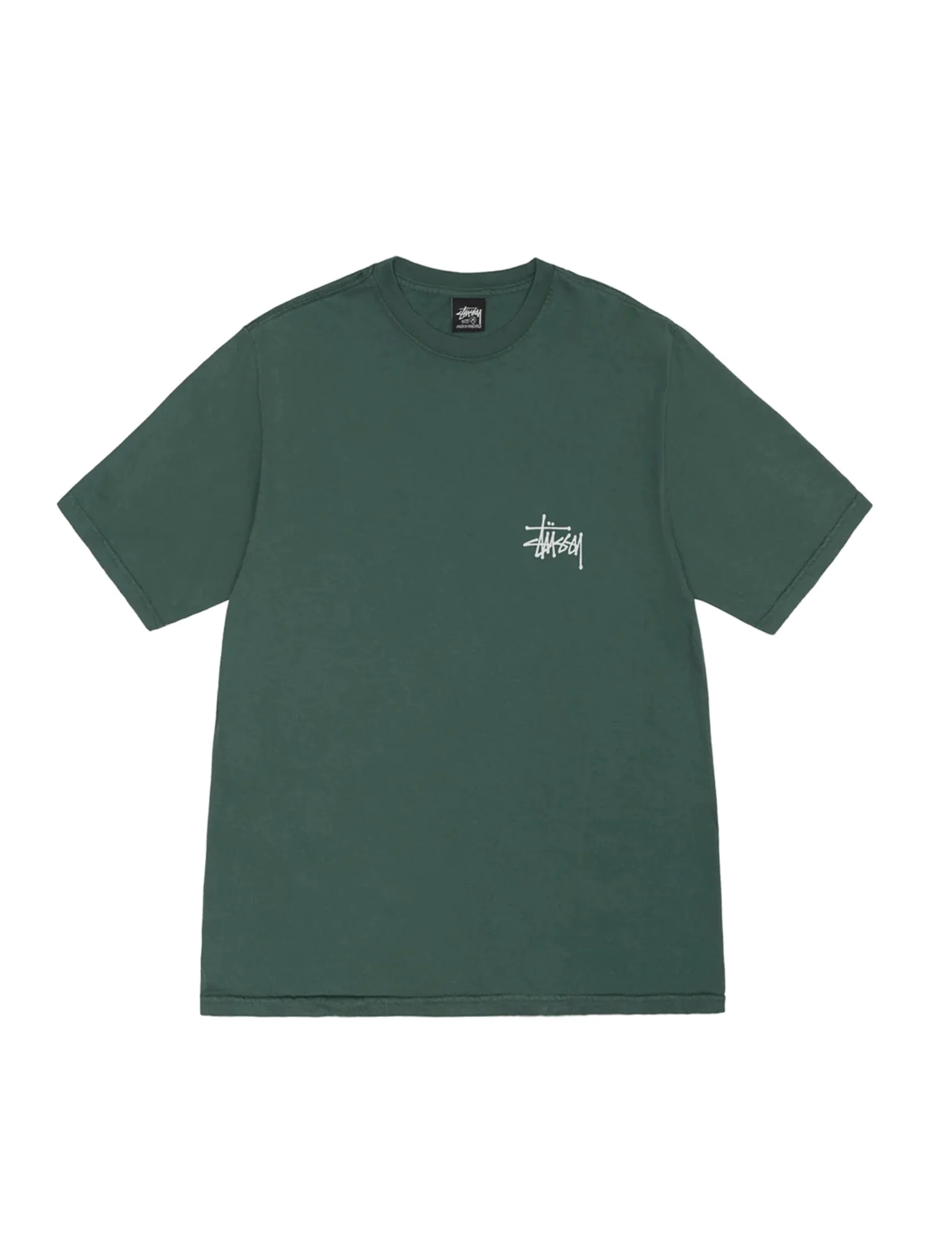 Stussy Built Tough Pig. Dyed Tee 'Forest'