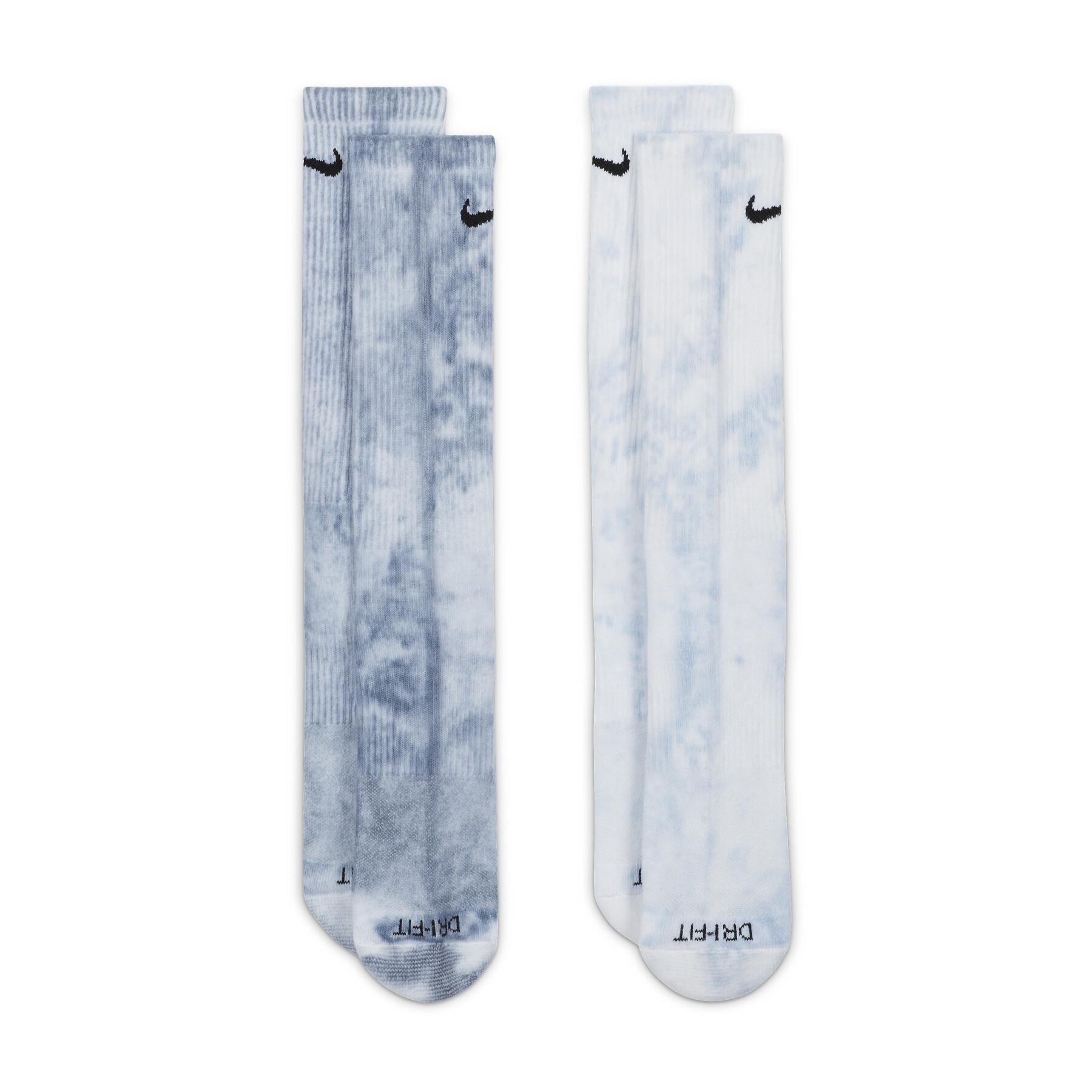 Unisex Nike Everyday Plus Cush Crew Renkli 2'li Çorap