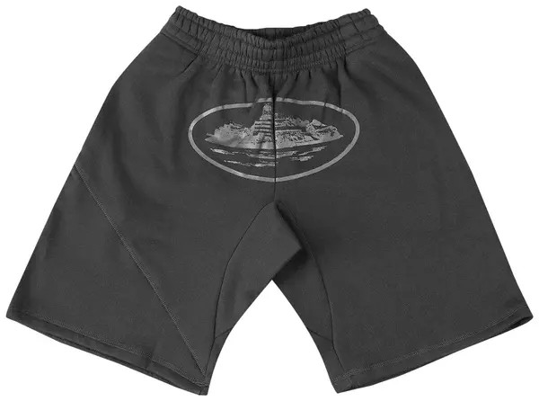 Corteiz Alcatraz Cotton Triple Black Short