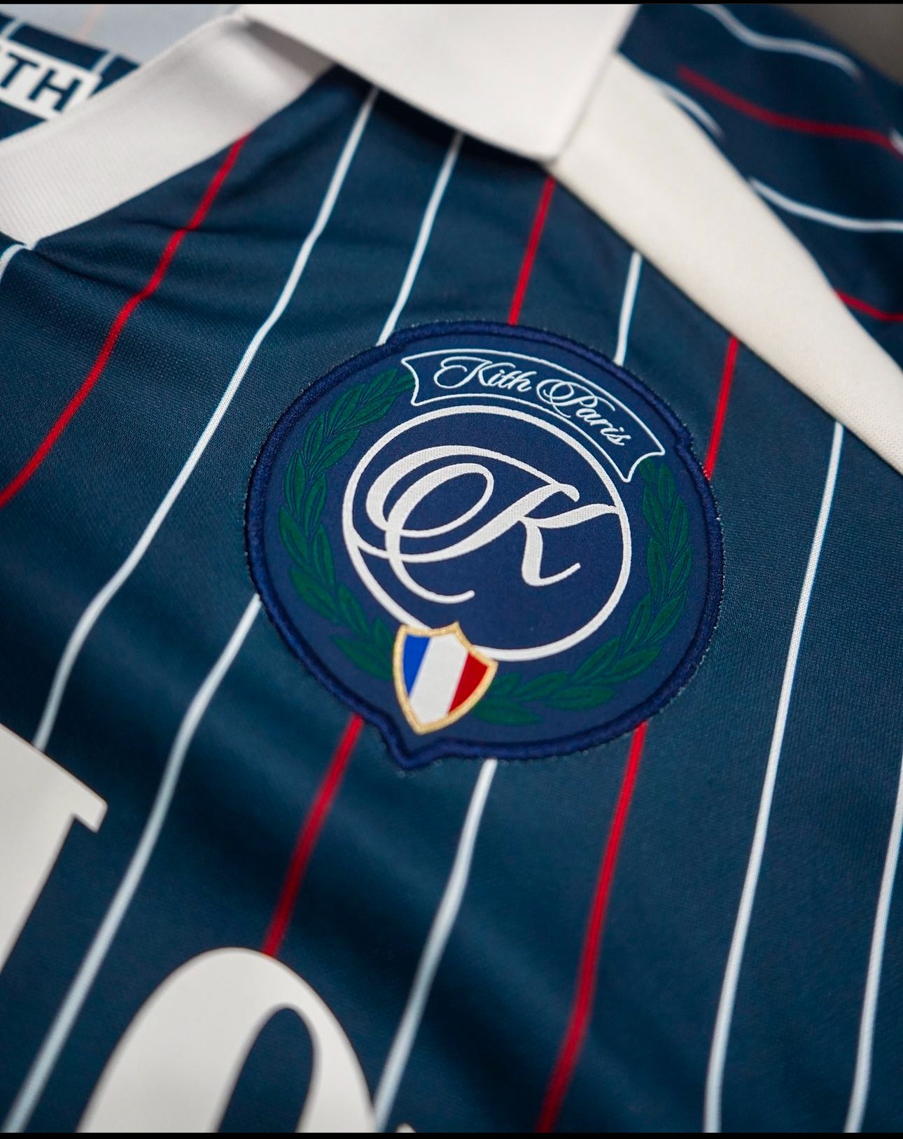 Kith Paris Exclusive Soccer Jersey Navy