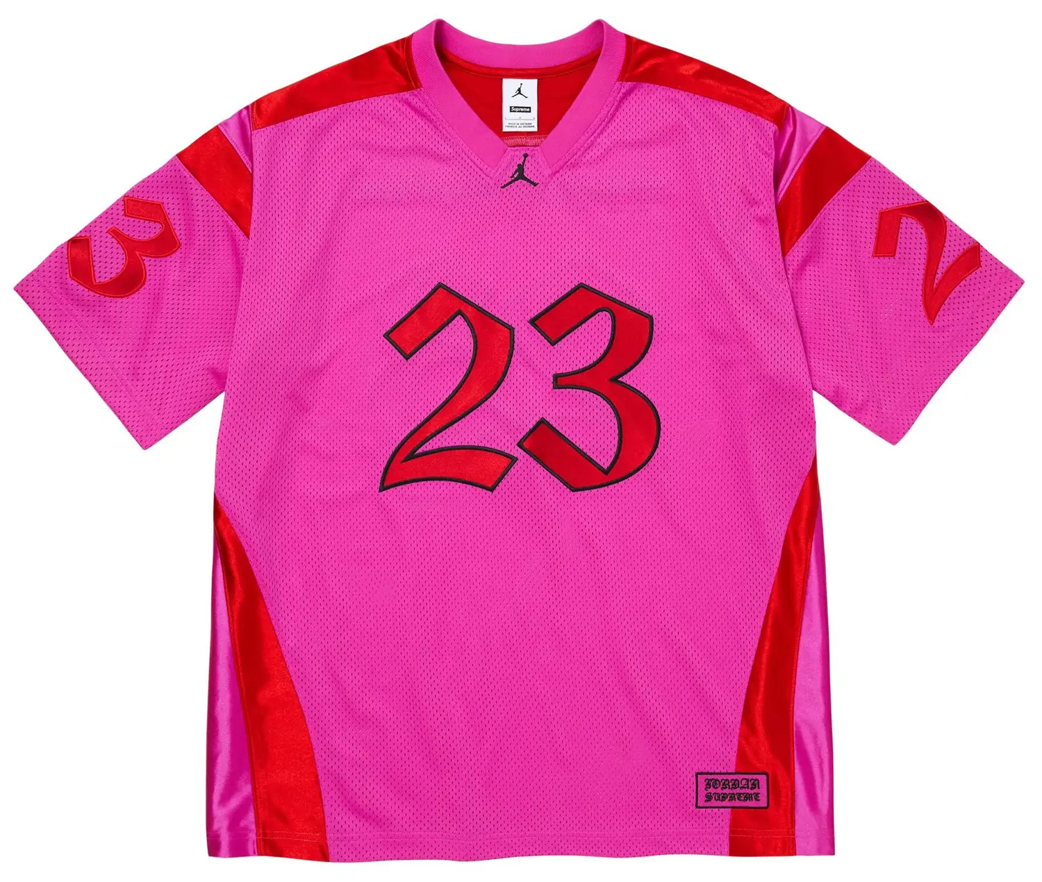Supreme®/Jordan® Warm Up Jersey Supreme x Jordan Warm Up Pink Jersey