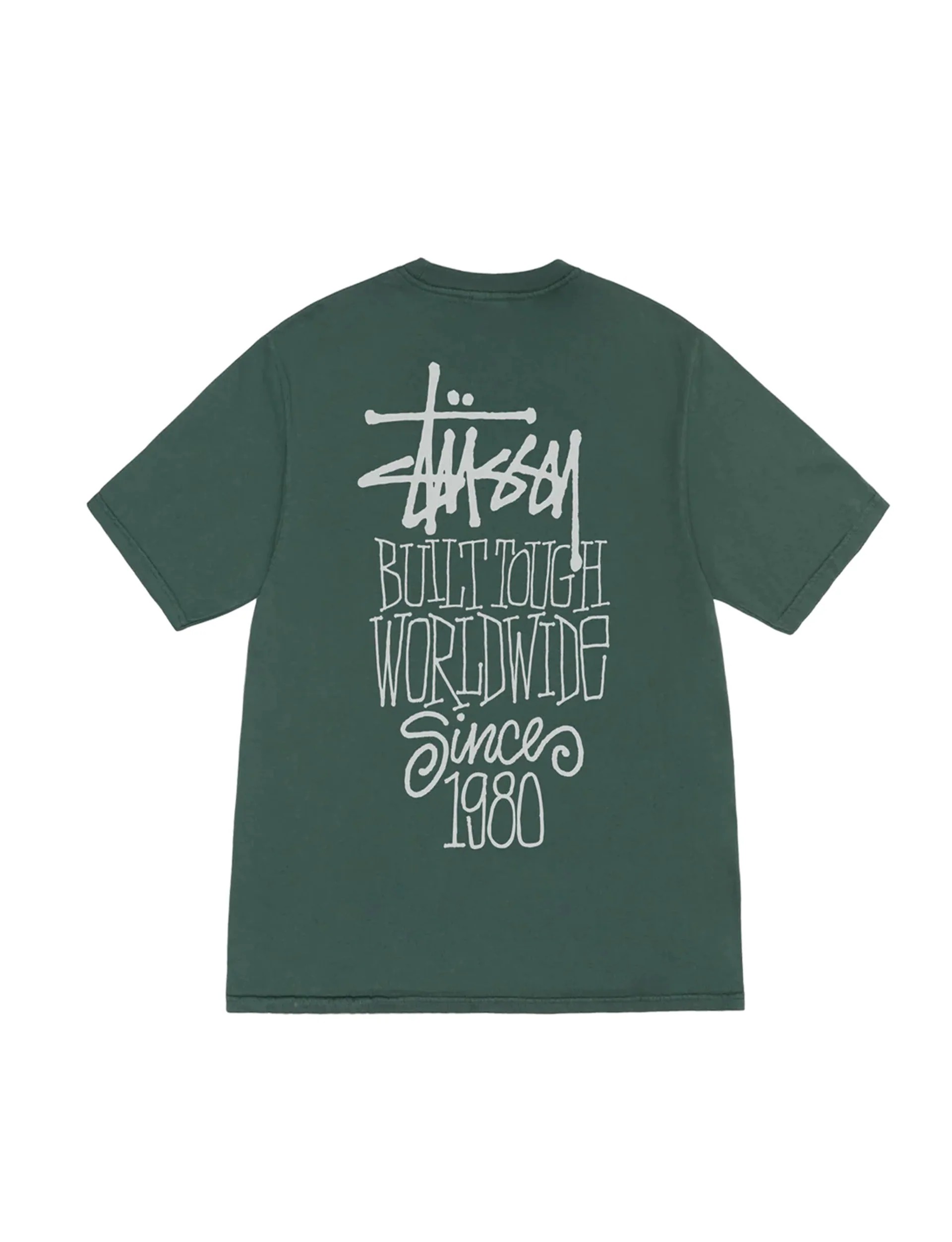 Stüssy Built Tough Pig. Dyed Tee 'Forest'