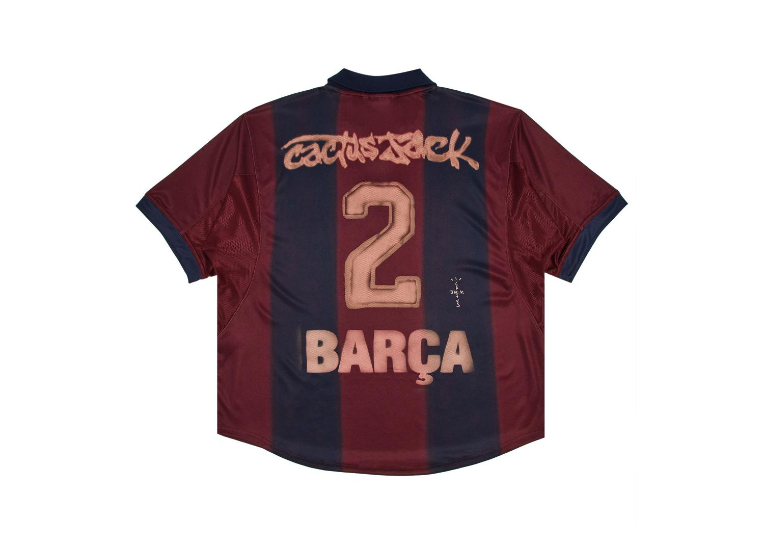 Travis Scott x Nike x FC Barcelona Retro 2000/01 Home Skeleton Jersey Multicolor