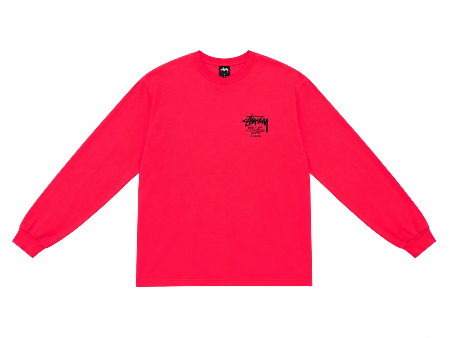 Stussy x Dover Street Market London Exclusive Long sleeve 'Red'