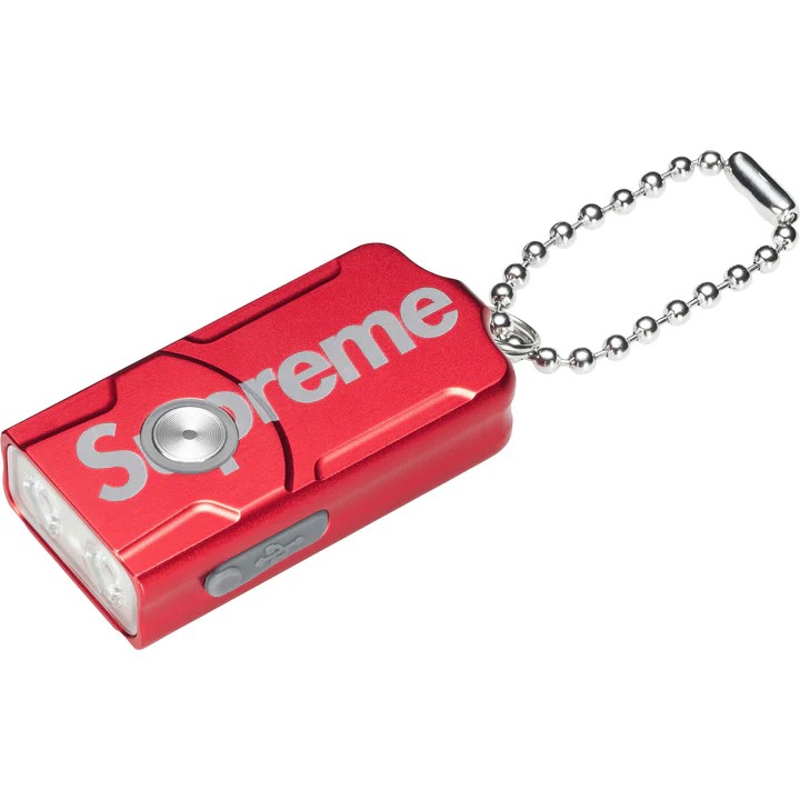 Supreme x Fenix E03R Flashlight Keychain