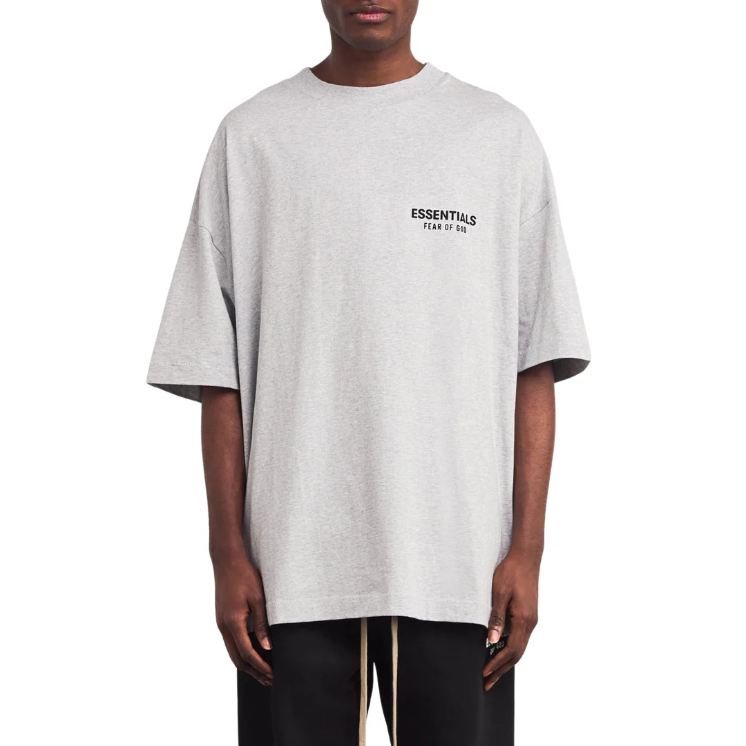 Fear of God Essentials Jersey Crewneck Tee 'Light Heather Grey'