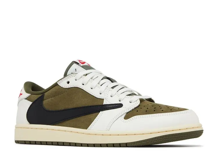 Travis Scott× Jordan1 Reverse Olive Travis Scott X Jordan 1 Low OG SP Reverse Olive Medium Olive