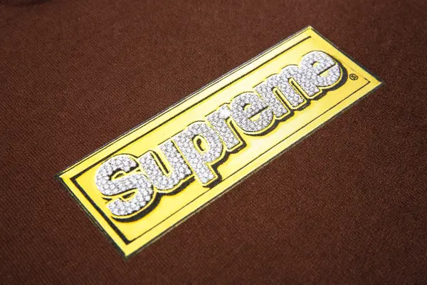 Supreme Bling Box Logo Hooded Sweatshirt 'Dark Brown'