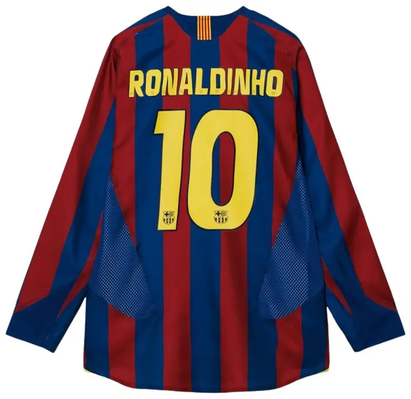 【正規品】長袖 FCBarcelona 05/06 ユニフォーム 復刻版 Nike FC Barcelona Ronaldinho 2005/06 Reissue Long-Sleeve Jersey
