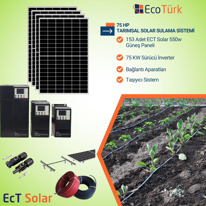 75 HP TARIMSAL SULAMA PAKETİ