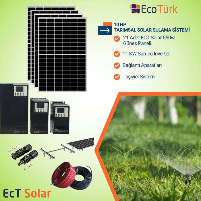10 HP TARIMSAL SOLAR SULAMA SİSTEMİ