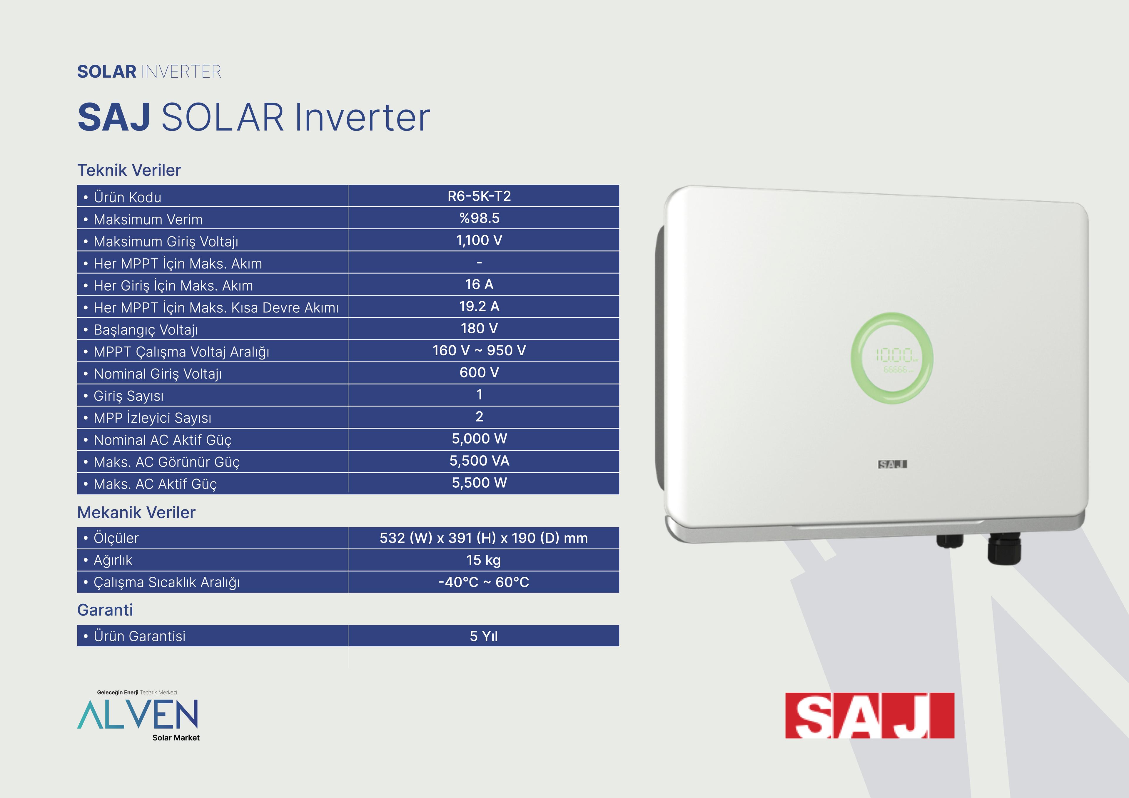 SAJ ON-GRİD SOLAR INVERTER