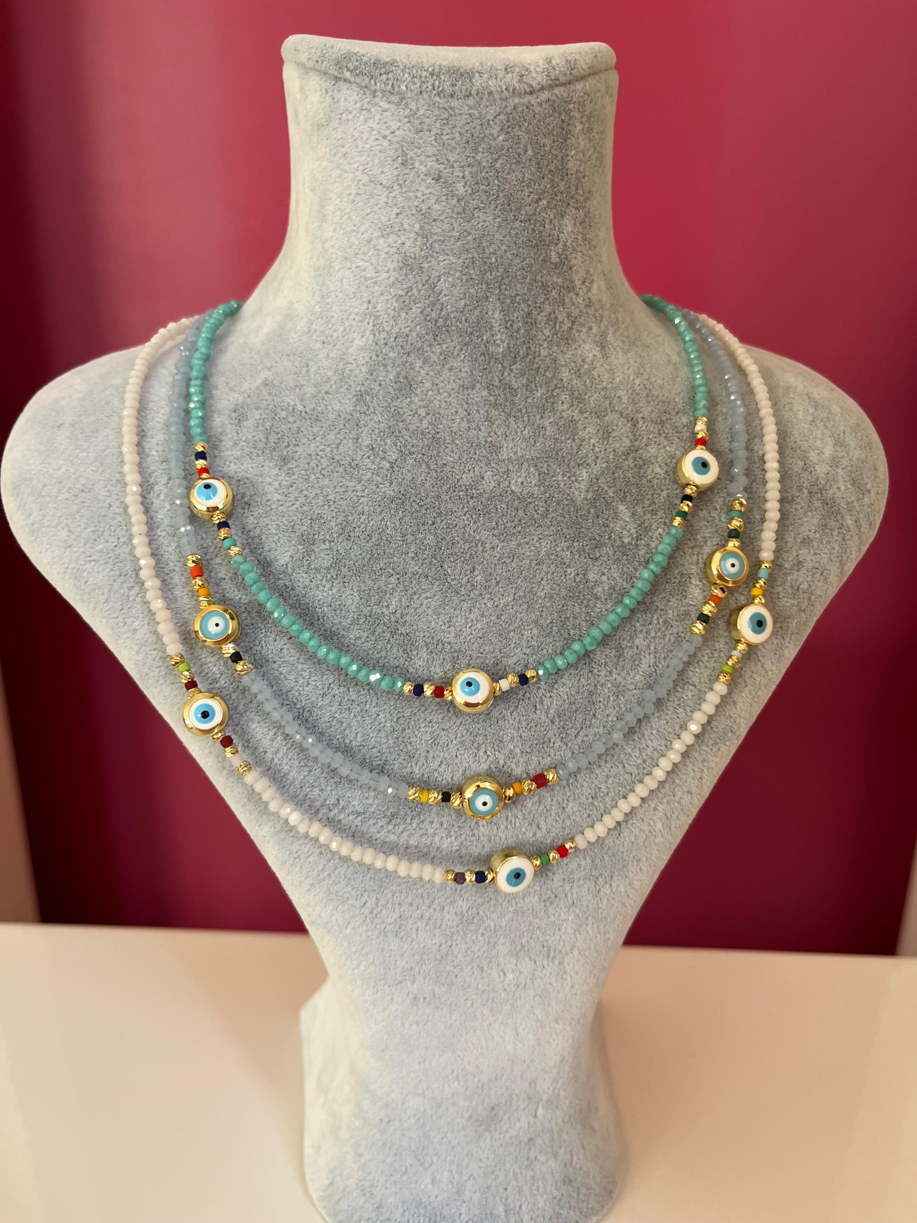 Göz Nazar Boncuklu -Boncuk Kolye