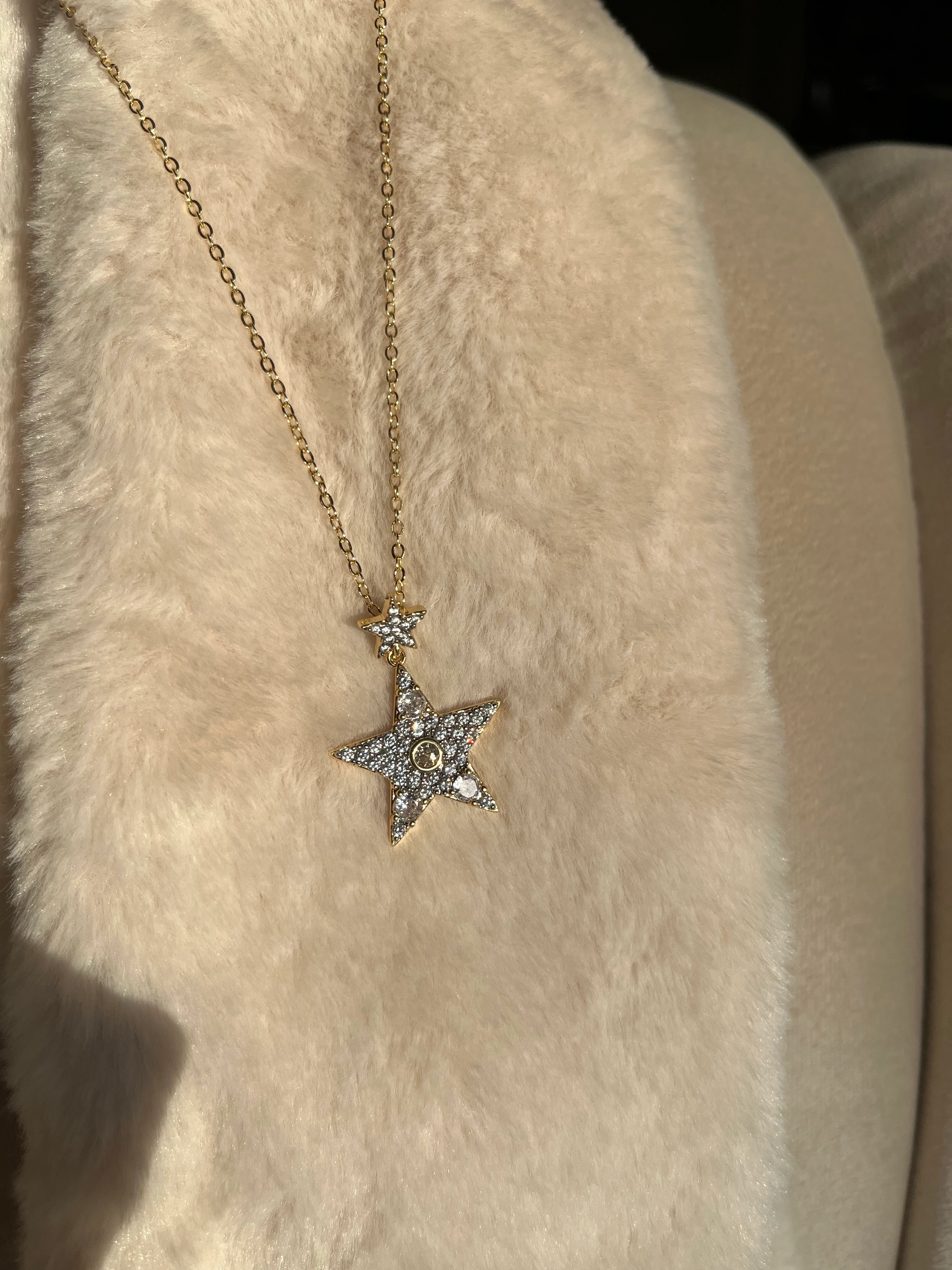 Çift Yıldız Kolye