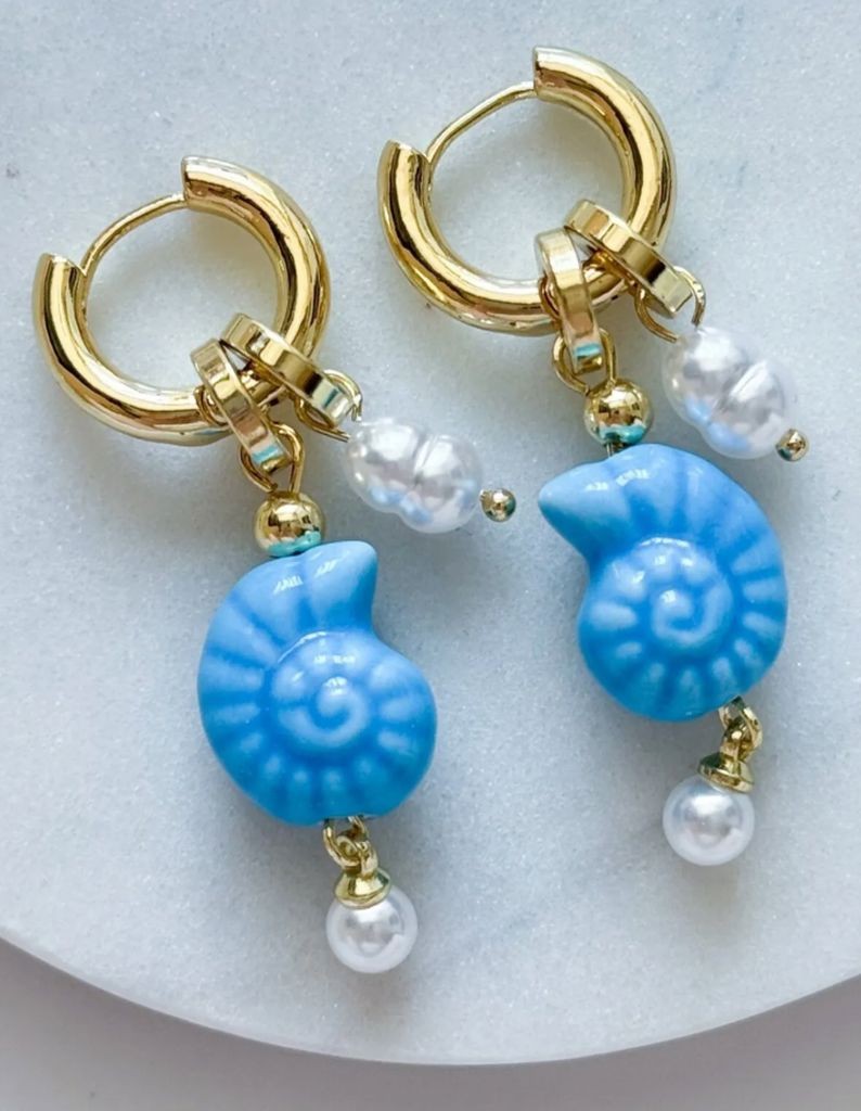 ÇELİK CHARM SERAMİK İSTİRİDYE KÜPE