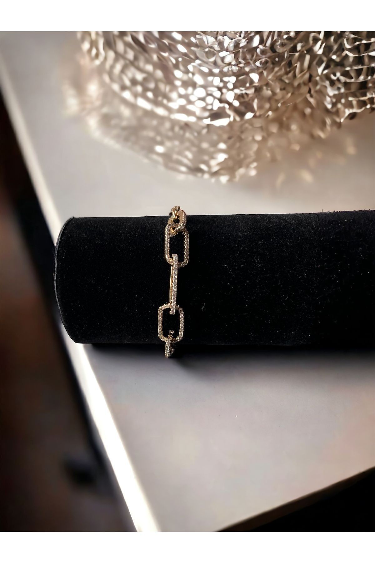 Xuping Rose Gold Zirkon Taşlı Kararmaz Üst Kalite Çelik Bileklik
