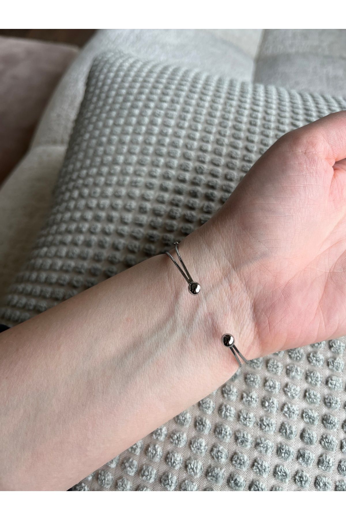 X Detaylı Zirkon Taşlı Bilezik