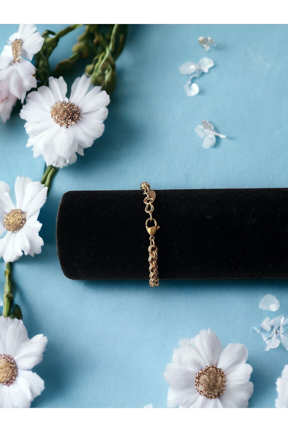 Zirkon Taşlı Rose Gold Bileklik
