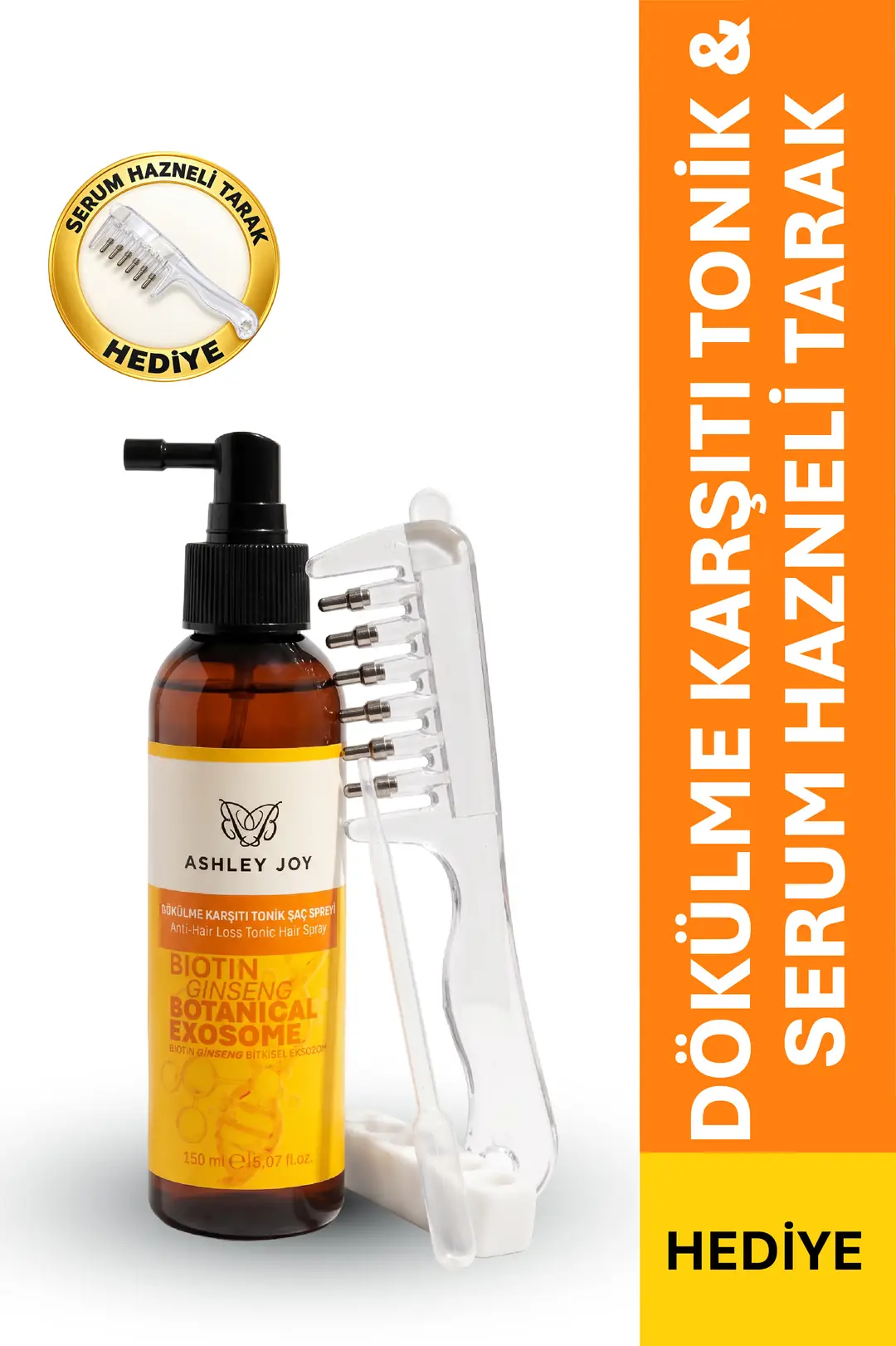 Bitkisel Eksozom & Biotin İçerikli Dökülme Karşıtı Tonik Saç Spreyi - Güçlendirici, Saç Uzamasını Destekleyici 150 ml