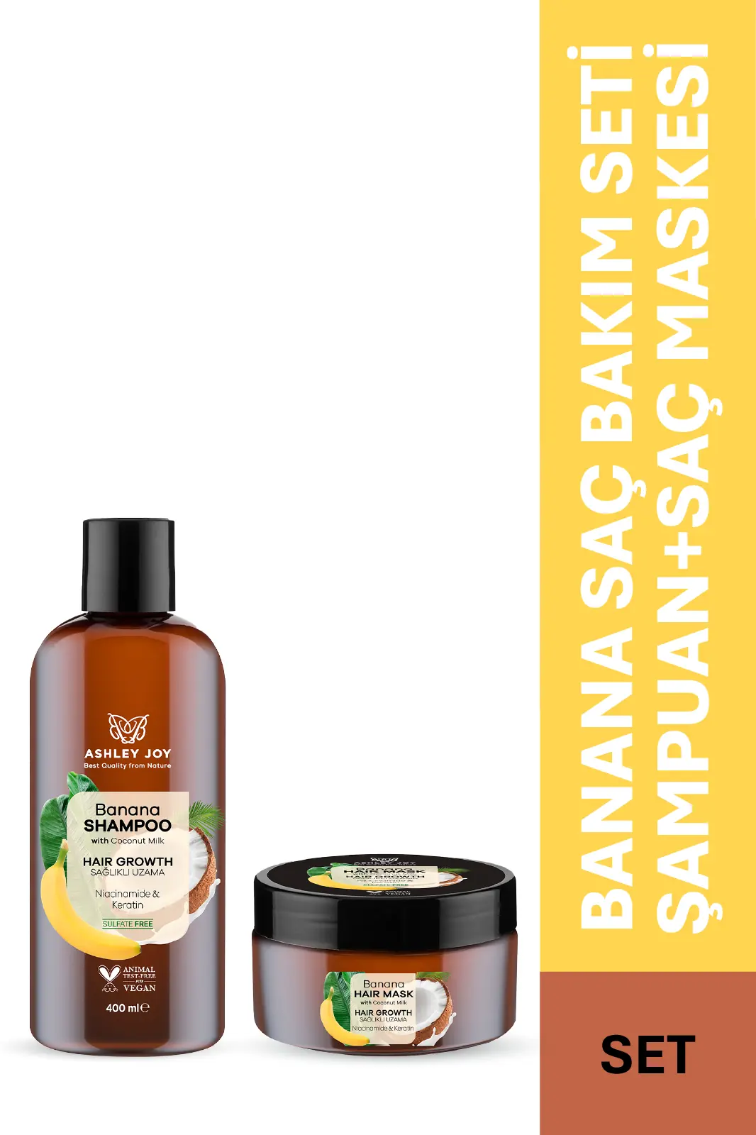 Ashley Joy Yavaş Uzayan Saçlara Niacinamide Ve Vegan Keratin