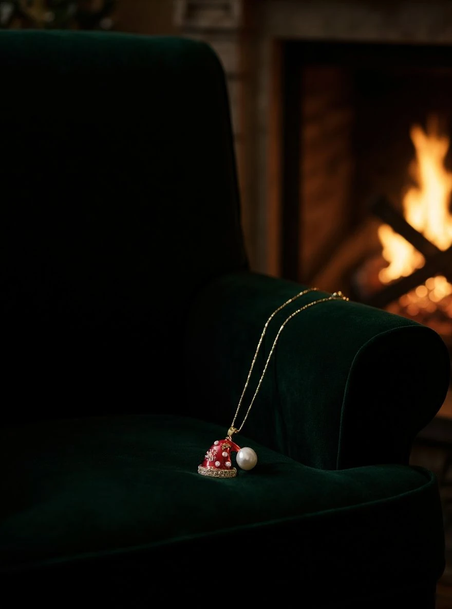 İncili Şapka Kolye