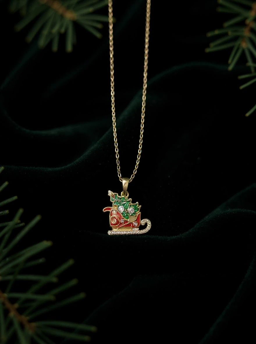 Noel Kızak Kolye