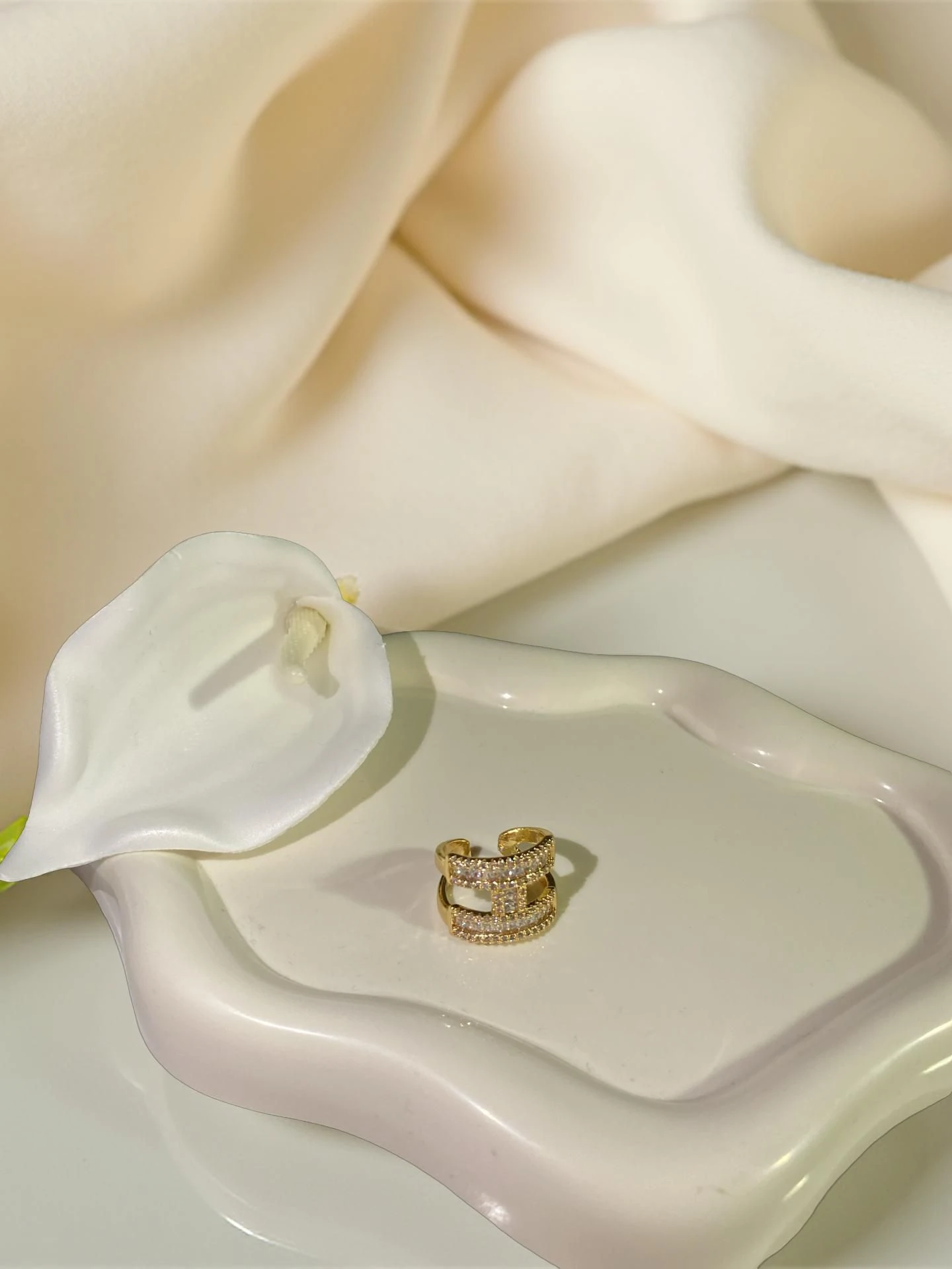 Çelik Taş Detay Yüzük